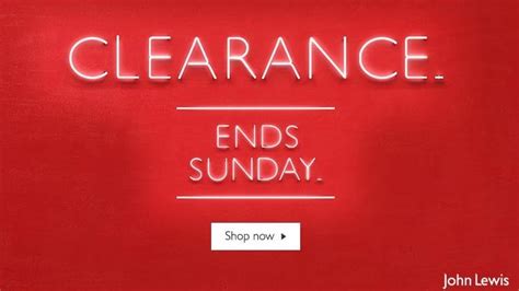 john lewis clearance sale.